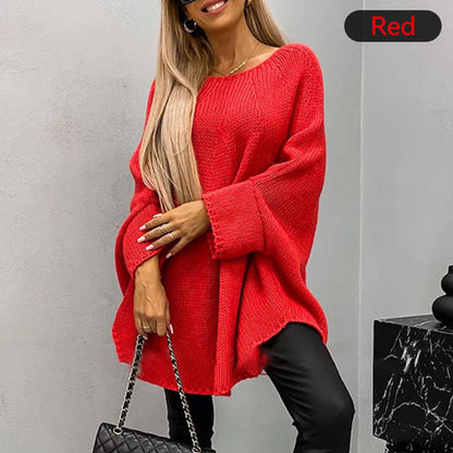 Elegant Knitted Cape Sweater