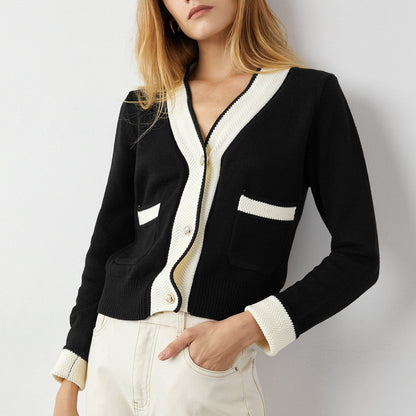 Adelyn Black Pocketed Cardigan