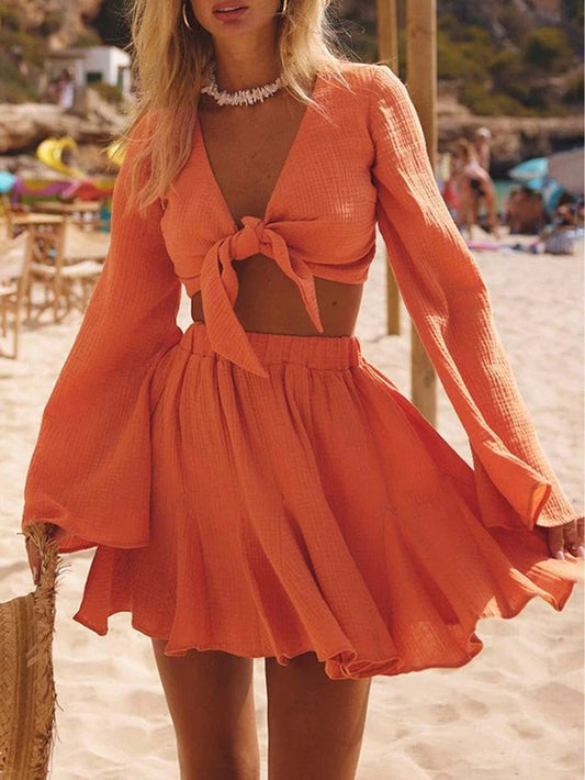 Hallie Lace Top & Skirt Set