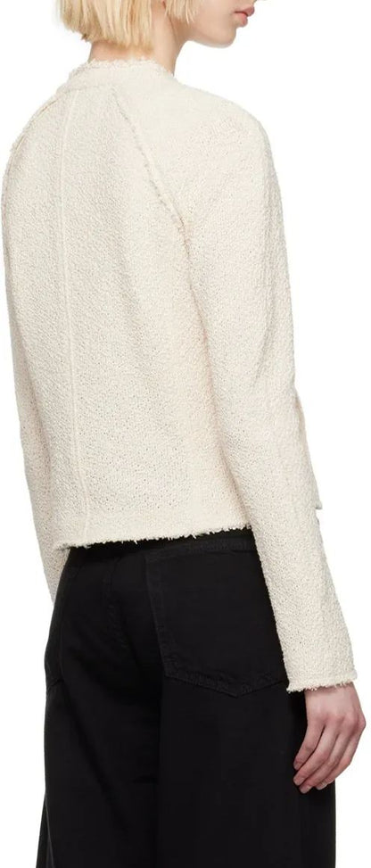 Knitted Cardigan Jacket Women Winter Round Neck Jumper Small Women's Thin Short Paragraph Tops