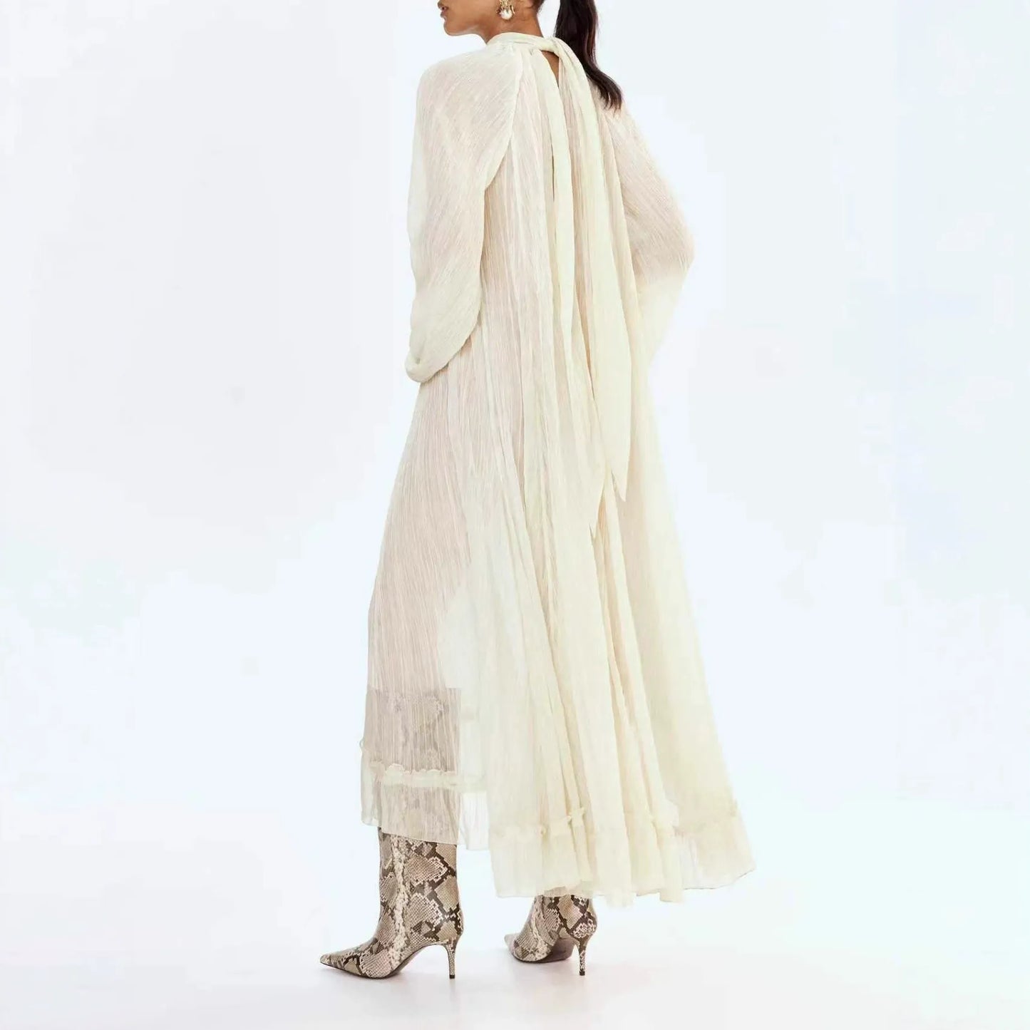 Melody Floral Lace Sheer Maxi Dress