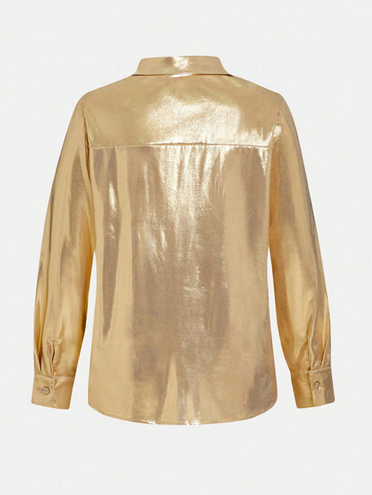 Jeevan Metallic Chic Shirt