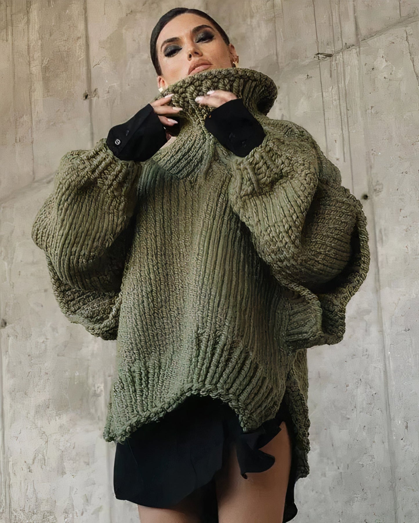 Trinidad Aesthetic Fashionable Knit Sweater Dress for Women Designer Edit