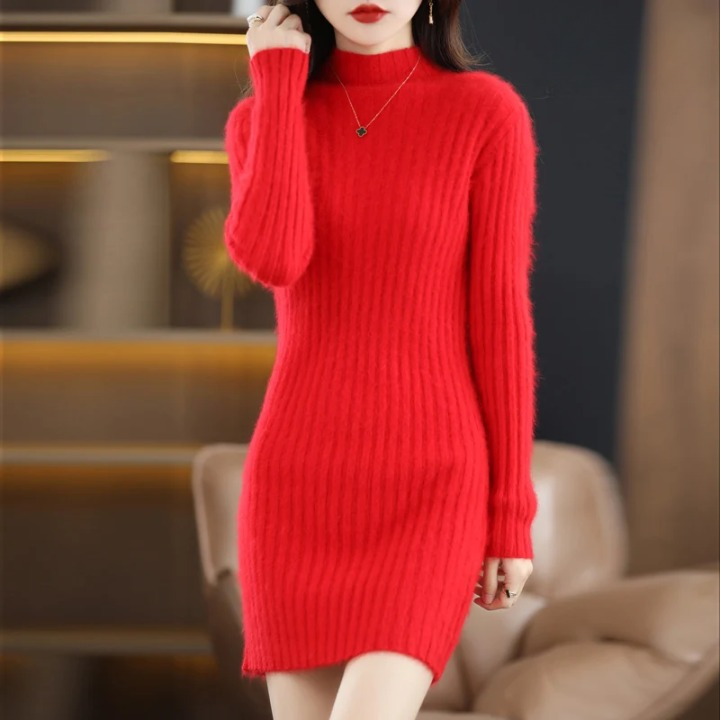 Vanesa Chic Fashionable Warm Sweater Dress for Women Premium Wardrobe Essential