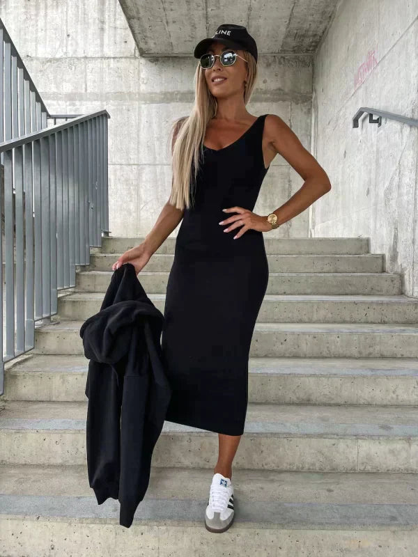 Evodia Dress and Cardigan in a Set for Women Party Night Style