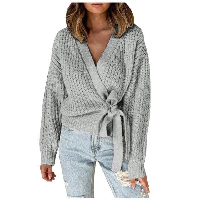 Casual Vneck Long Sleeves Sweater Pull Jumper