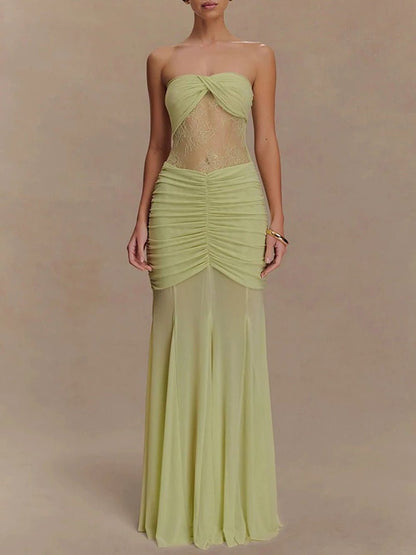 Rebecca Backless Off Shoulder Maxi Dress