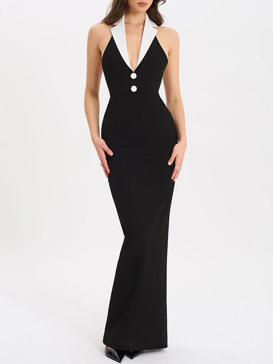 Rose Sleeveless Maxi Dress