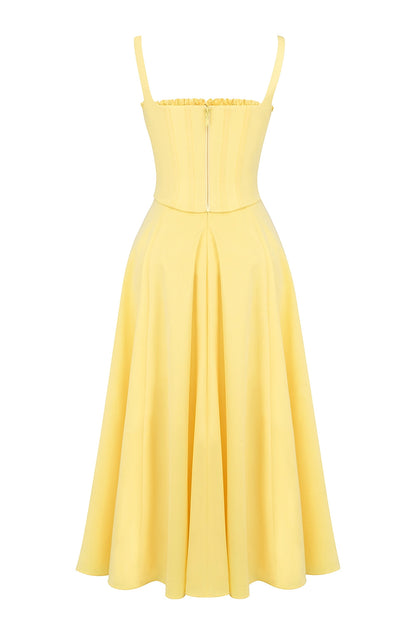 Allegra Timeless Midi Dress with Corset Everyday Luxe Edit