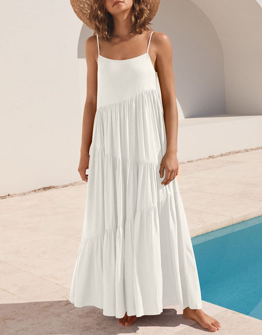 Abelia Premium Asymmetrical Maxi Dress for Summer Boutique Collection
