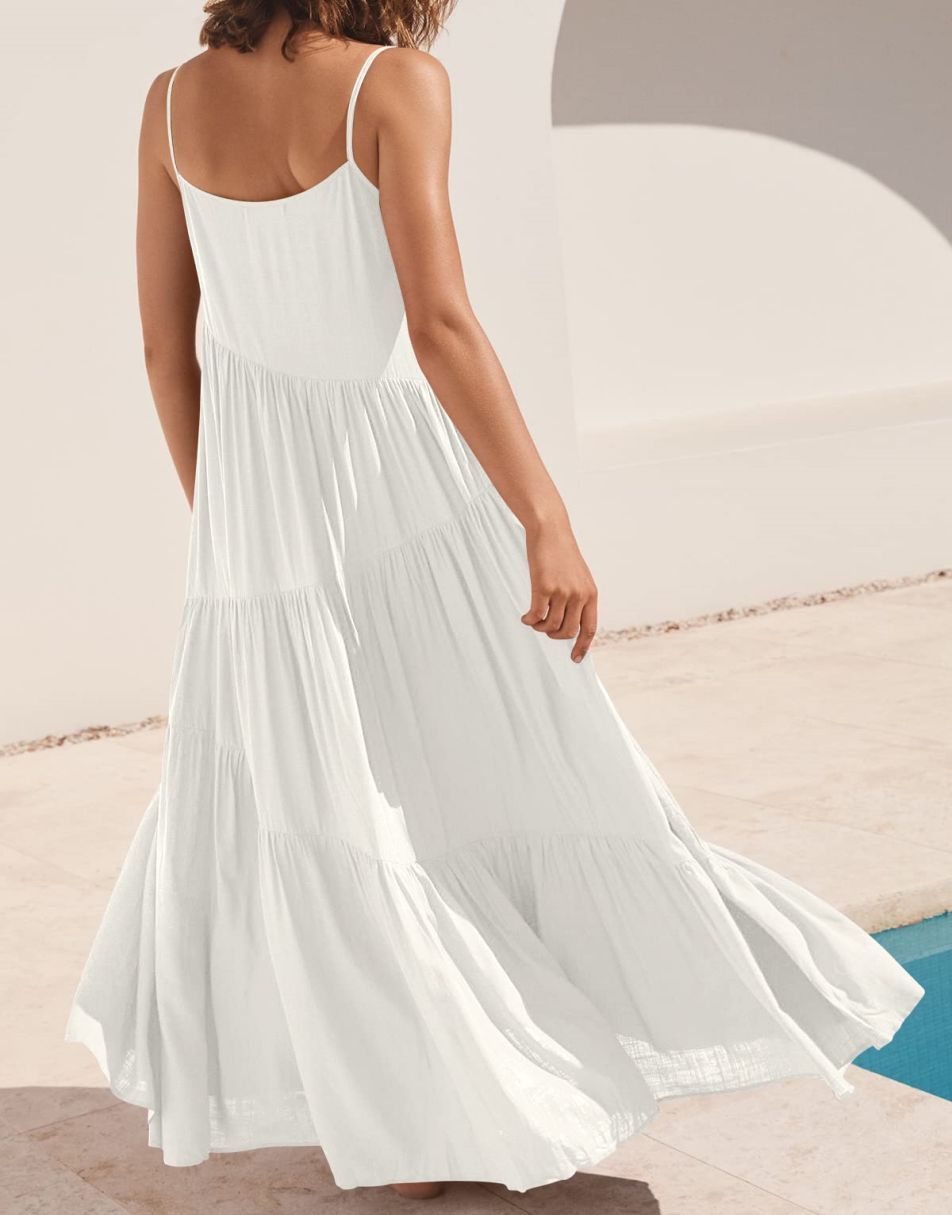 Abelia Premium Asymmetrical Maxi Dress for Summer Boutique Collection