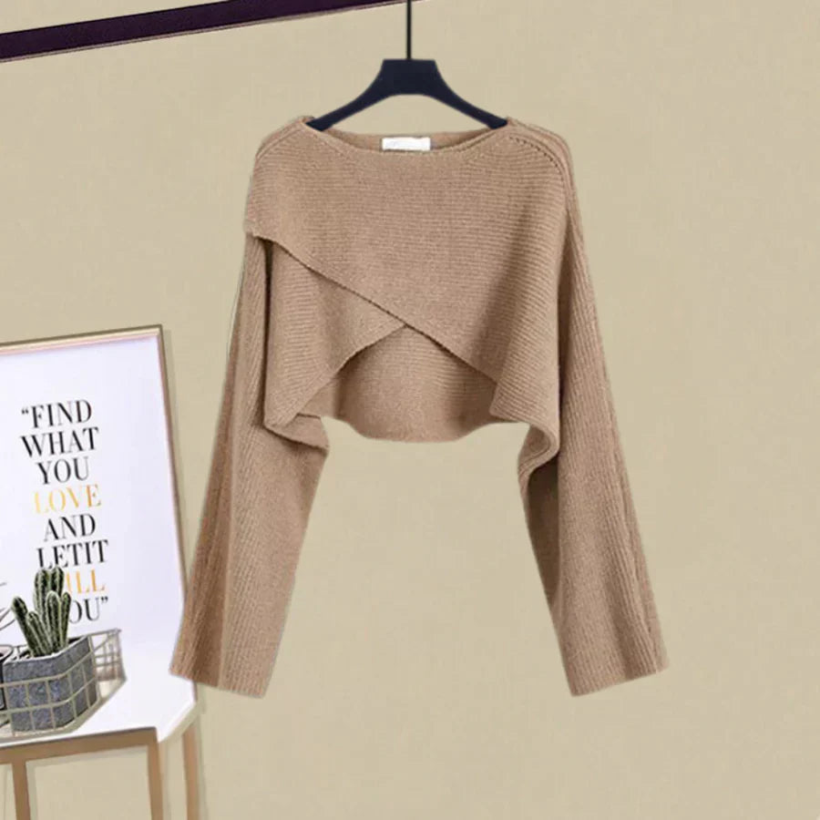 Agatha Aesthetic Dress and Sweater Set Evening Wear Edit