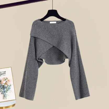 Agatha Aesthetic Dress and Sweater Set Evening Wear Edit