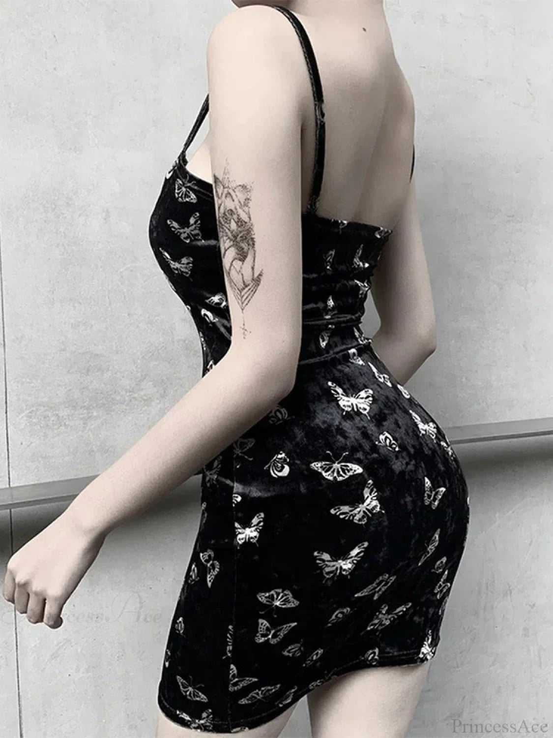 Thin Strap Backless Tiny Dress