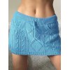Cable Knit Y2K Mini Skirt