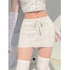 Cable Knit Y2K Mini Skirt