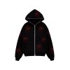 Rhinestone Spider Zip Up Hoodie