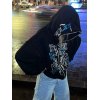 Halloween Rhinestone Zip Up Hoodie