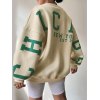 Back Letter Graphic Pullover Sweatshirt