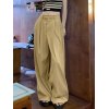 Apricot Baggy Pleats Tailored Pants