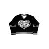 Heart Skull Jacquard Knit Sweater