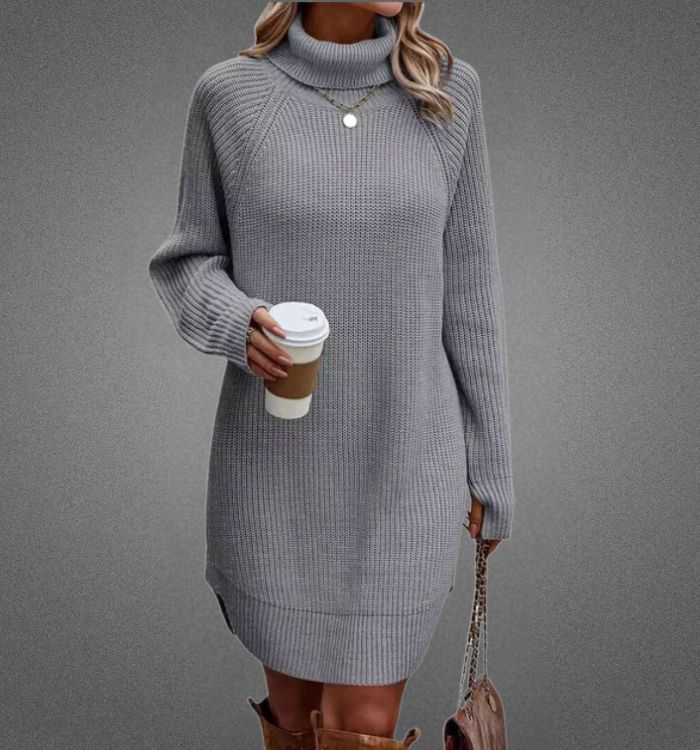 Verónica Elevated Warm Sweater Dress for Women Evening Wear Edit