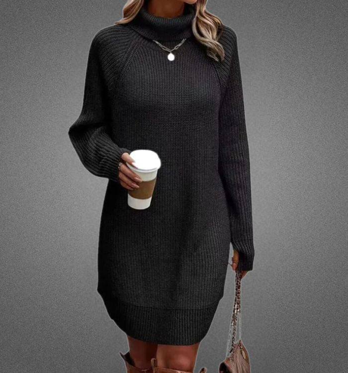 Verónica Elevated Warm Sweater Dress for Women Evening Wear Edit