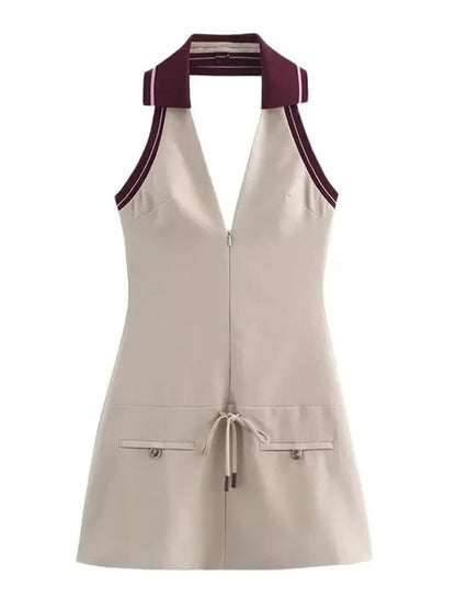 Willa Mini Dress in Gray