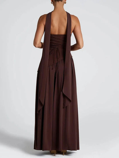 Wren Slim Ribbon Maxi Dress