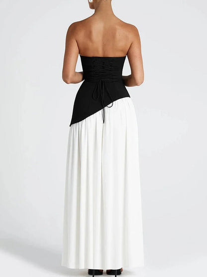 Wren Slim Ribbon Maxi Dress